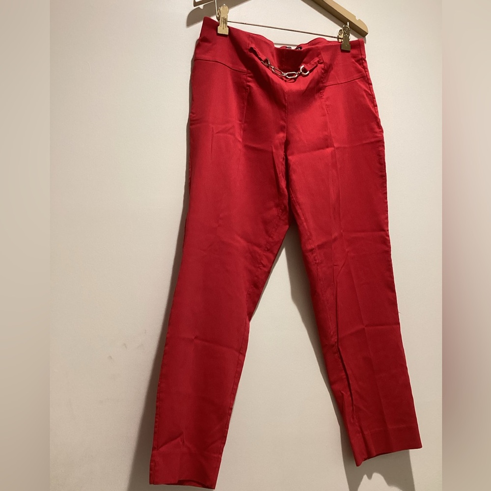 NYCC Red Elastic Waist Band Pants. Sz:10